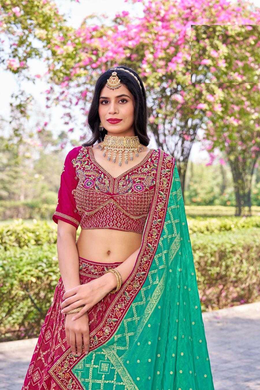 Banarasi Soft Silk RIN197 Naseehat-2695 Lehengas Wedding Collections Festive Collections Wholesale Designer Lehenga Silk Lehenga Banarasi Lehenga