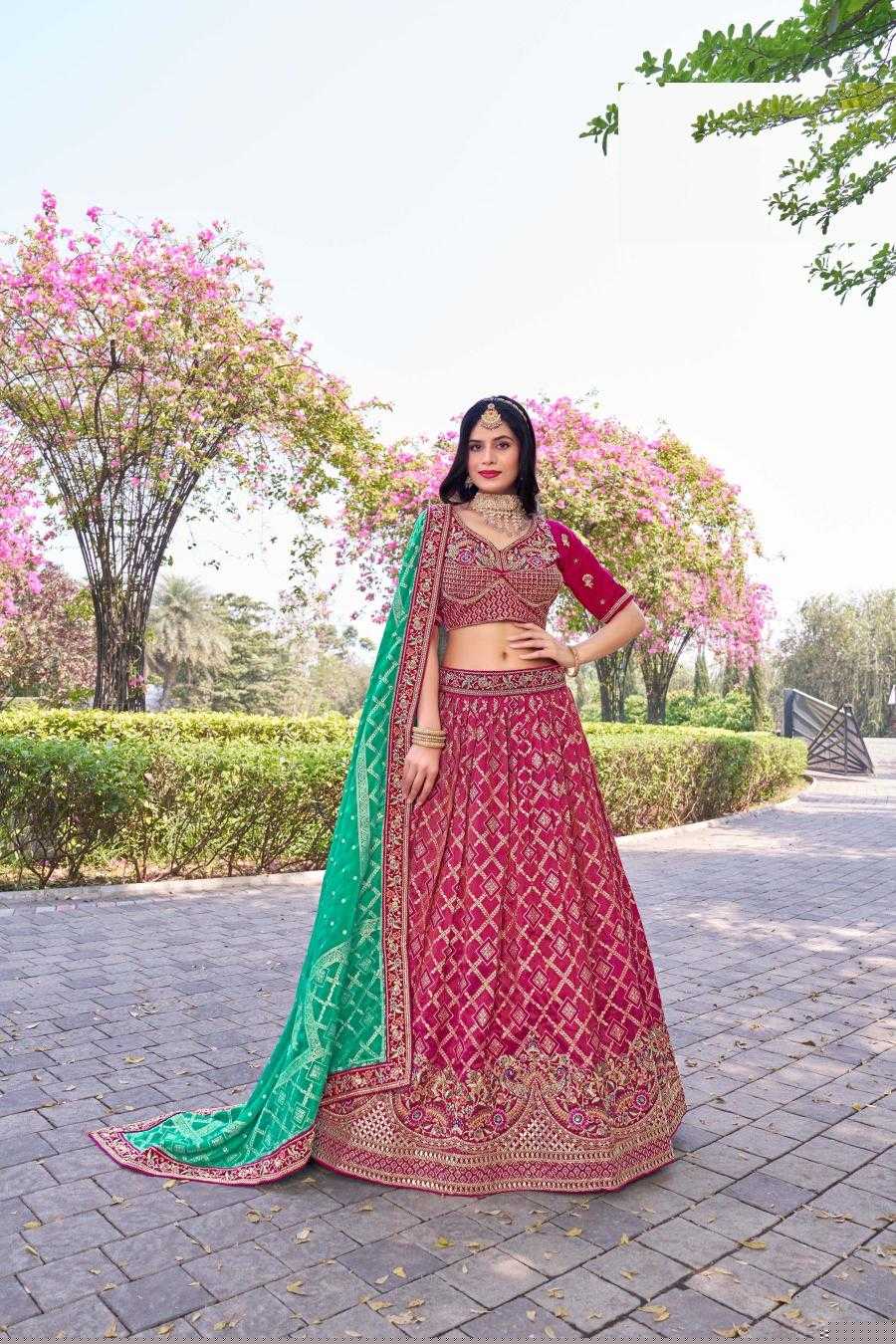 Banarasi Soft Silk RIN197 Naseehat-2695 Lehengas Wedding Collections Festive Collections Wholesale Designer Lehenga Silk Lehenga Banarasi Lehenga