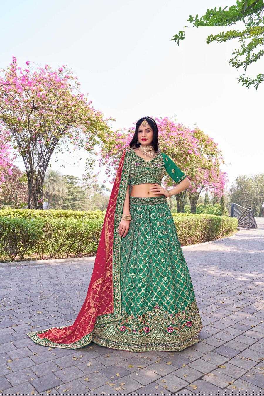 Banarasi Soft Silk RIN197 Naseehat-2695 Lehengas Wedding Collections Festive Collections Wholesale Designer Lehenga Silk Lehenga Banarasi Lehenga
