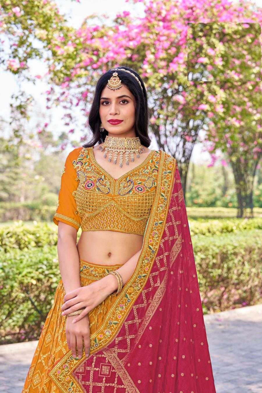 Banarasi Soft Silk RIN197 Naseehat-2695 Lehengas Wedding Collections Festive Collections Wholesale Designer Lehenga Silk Lehenga Banarasi Lehenga