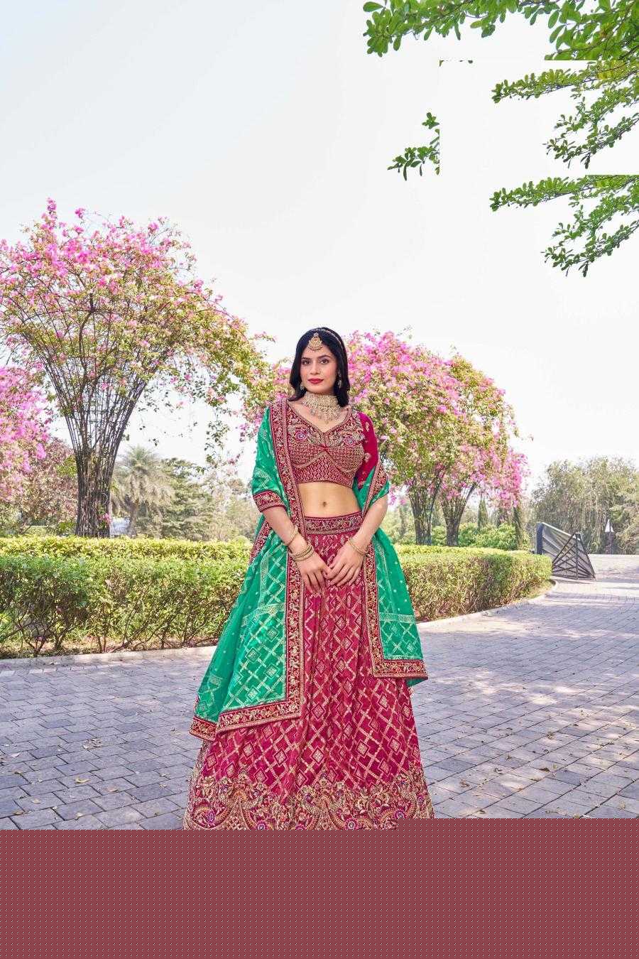 Banarasi Soft Silk RIN197 Naseehat-2695 Lehengas Wedding Collections Festive Collections Wholesale Designer Lehenga Silk Lehenga Banarasi Lehenga
