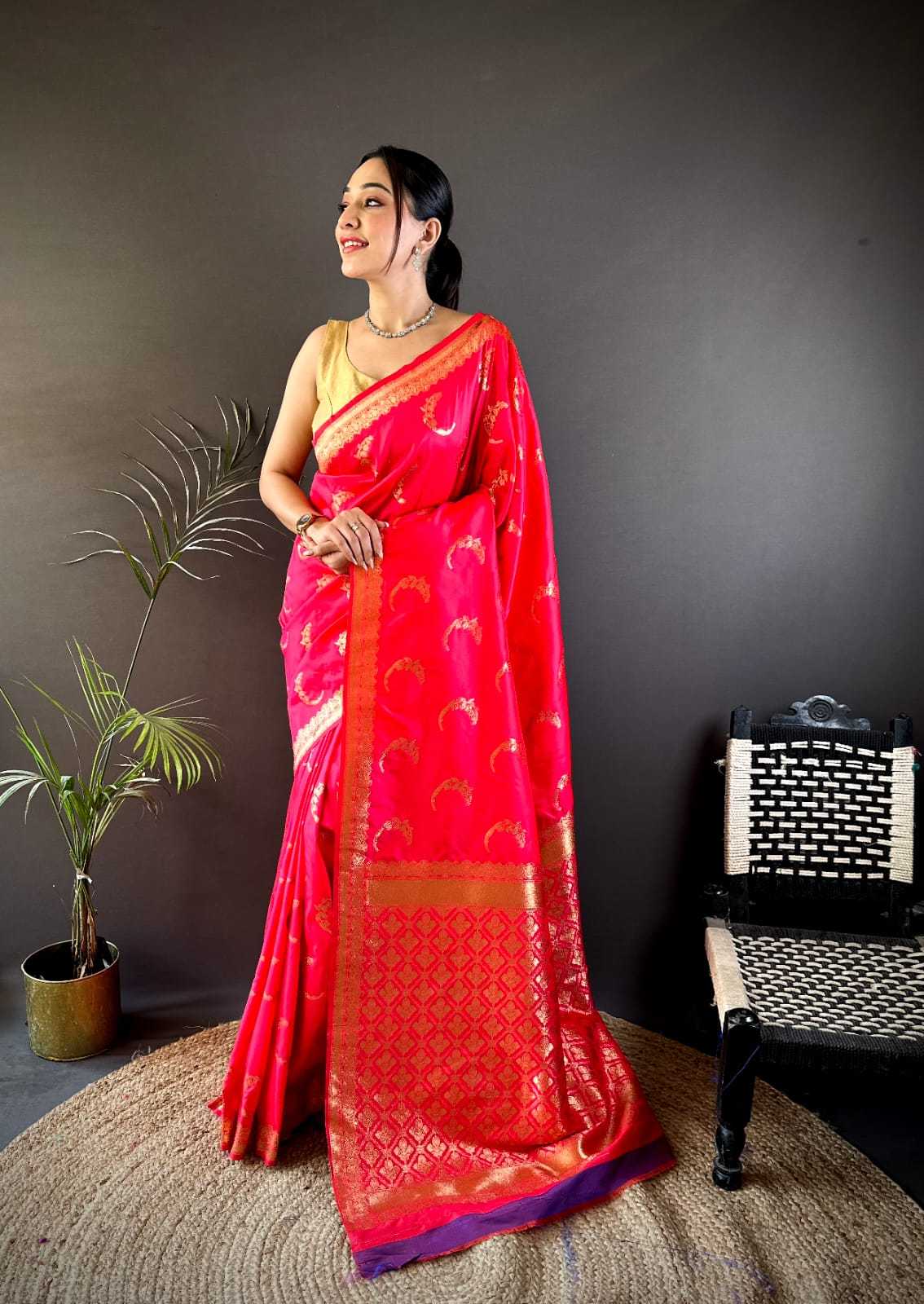 Banarasi Soft Silk RIN209 Noor Silk Sarees Wholesale Banarasi Silk Sarees Traditional Silk Sarees