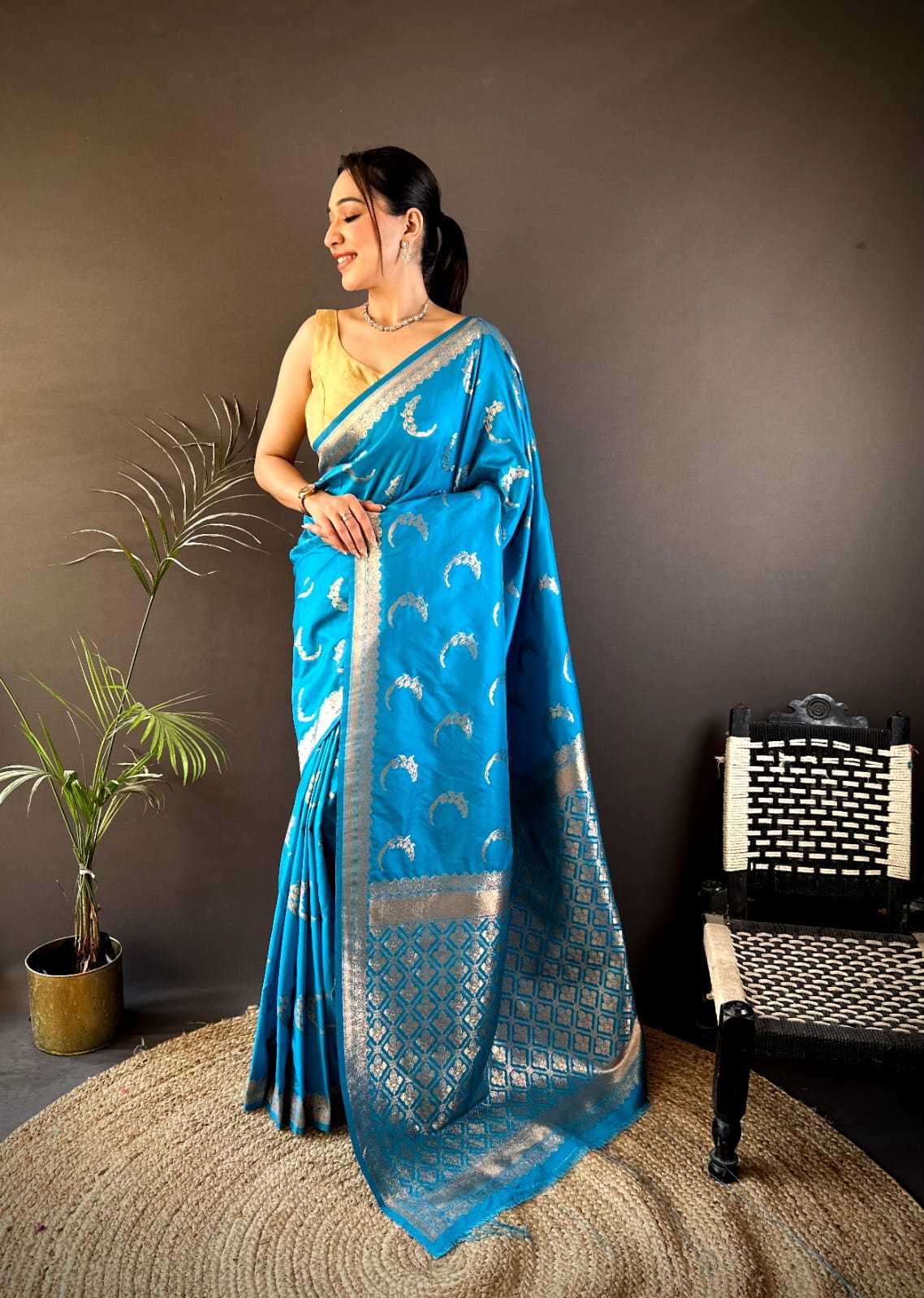 Banarasi Soft Silk RIN209 Noor Silk Sarees Wholesale Banarasi Silk Sarees Traditional Silk Sarees