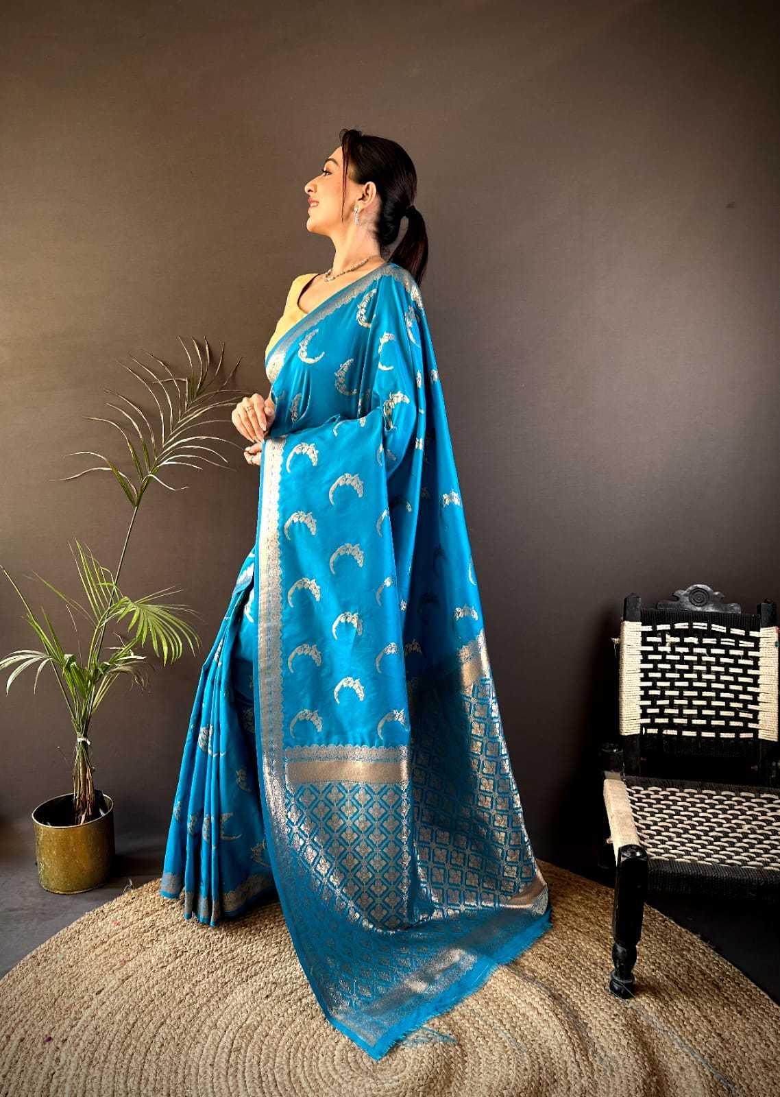 Banarasi Soft Silk RIN209 Noor Silk Sarees Wholesale Banarasi Silk Sarees Traditional Silk Sarees