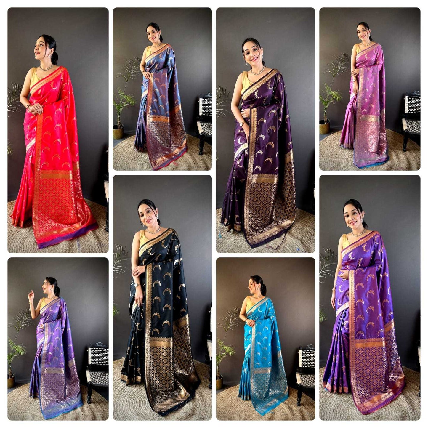 Banarasi Soft Silk RIN209 Noor Silk Sarees Wholesale Banarasi Silk Sarees Traditional Silk Sarees