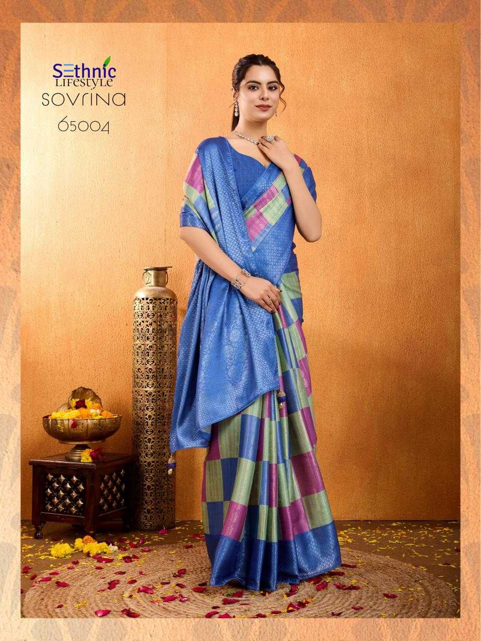 Brocade KESH416 Sethnic-Sovrina Silk Sarees Wedding Collections Festive Collections Wholesale Brocade Sarees Party Wear Silk Sarees Designer Silk Sarees