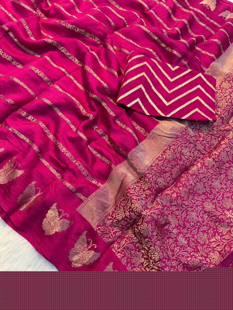 Dola Silk Pure Viscos RIN124 BUTTERFLY Sarees Silk Sarees Wedding Collections Wholesale Dola Silk Sarees Viscose Saree After-Party Outfits Cocktail Party Outfits