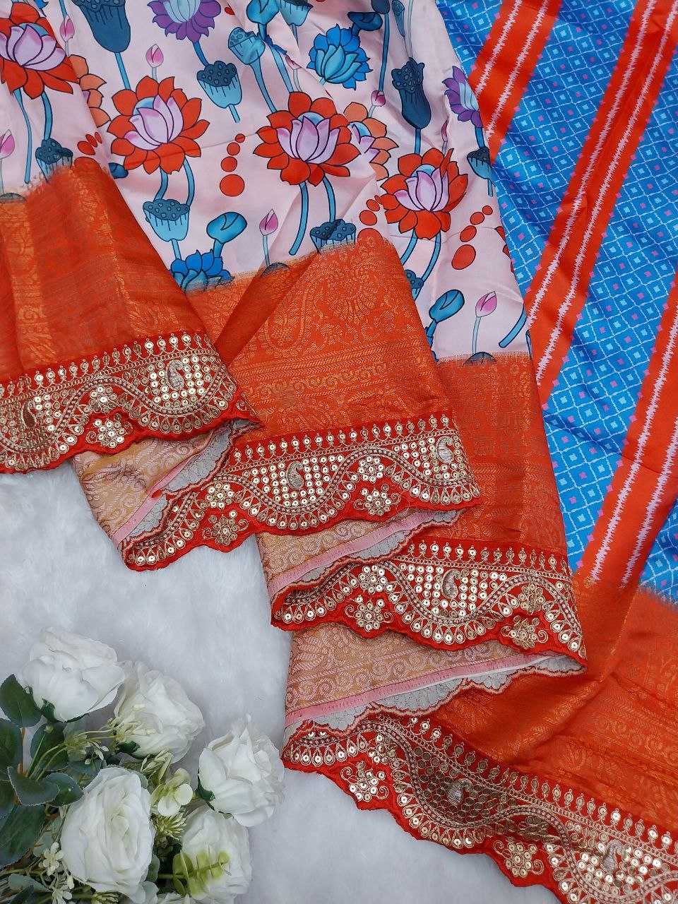 Dola Silk RIN171 - 434 Sarees Silk Sarees Wedding Collections Wholesale Printed Sarees Dola Silk Sarees Reception Outfits
