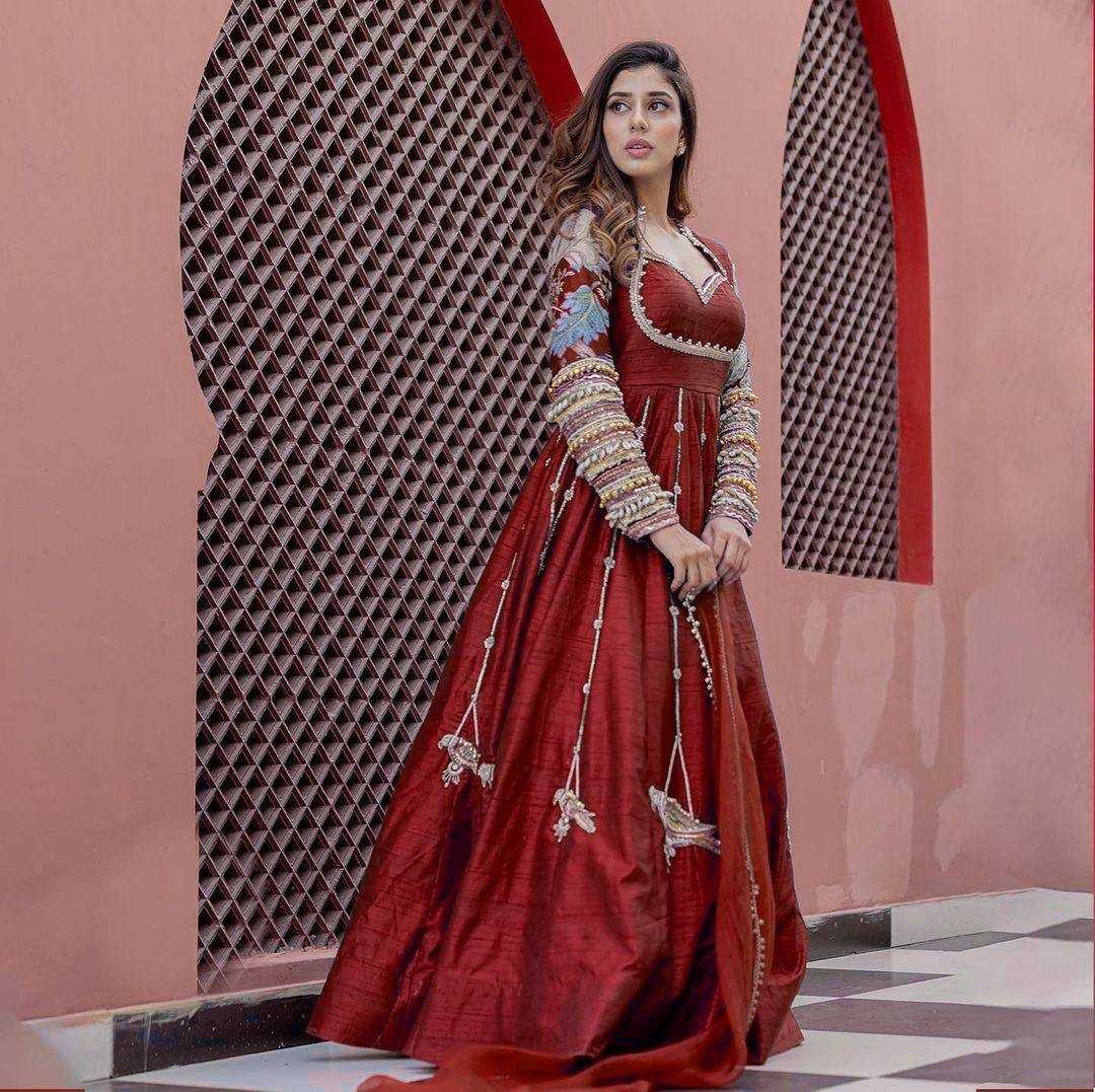 Georgette KESH492 1119 Gowns Wholesale Fancy Gowns Embroidery Gowns Anarkali Gown Party Gowns Long Gowns