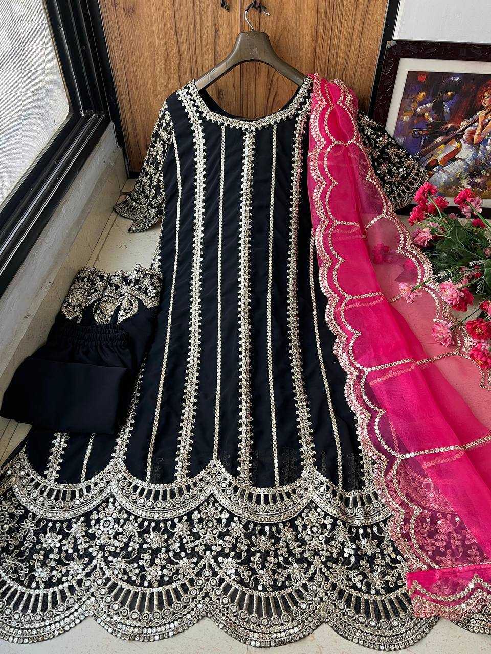 Georgette KESH492 1224 Gowns Wholesale Embroidery Gowns Anarkali Gown Party Gowns Long Gowns Sequin Gowns