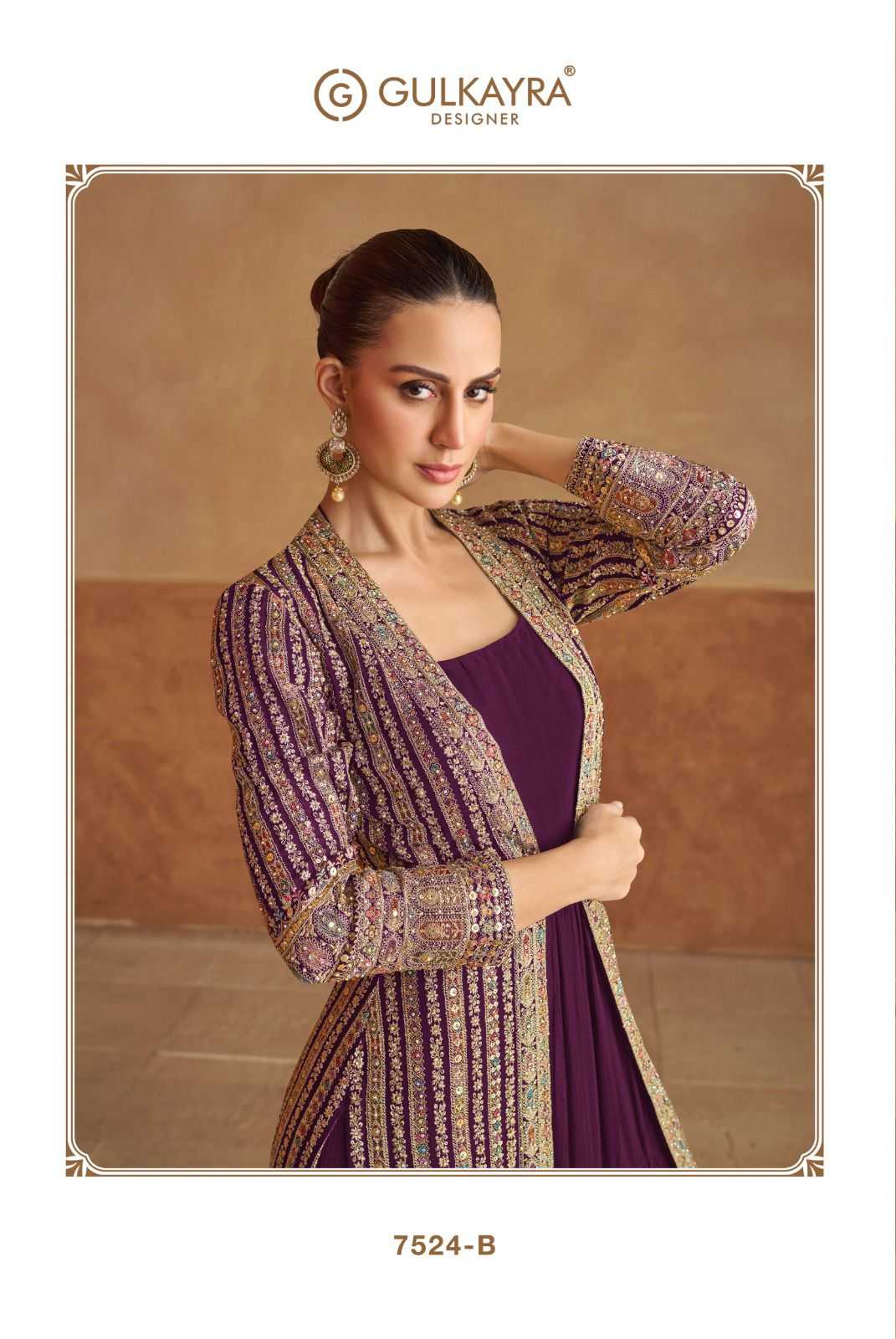 Georgette RIN184 NABIYA Gowns Wedding Collections Festive Collections Wholesale Embroidery Gowns Georgette Gown Designer Gowns