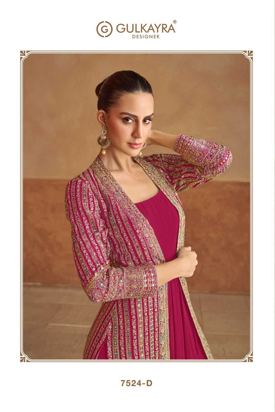 Georgette RIN184 NABIYA Gowns Wedding Collections Festive Collections Wholesale Embroidery Gowns Georgette Gown Designer Gowns