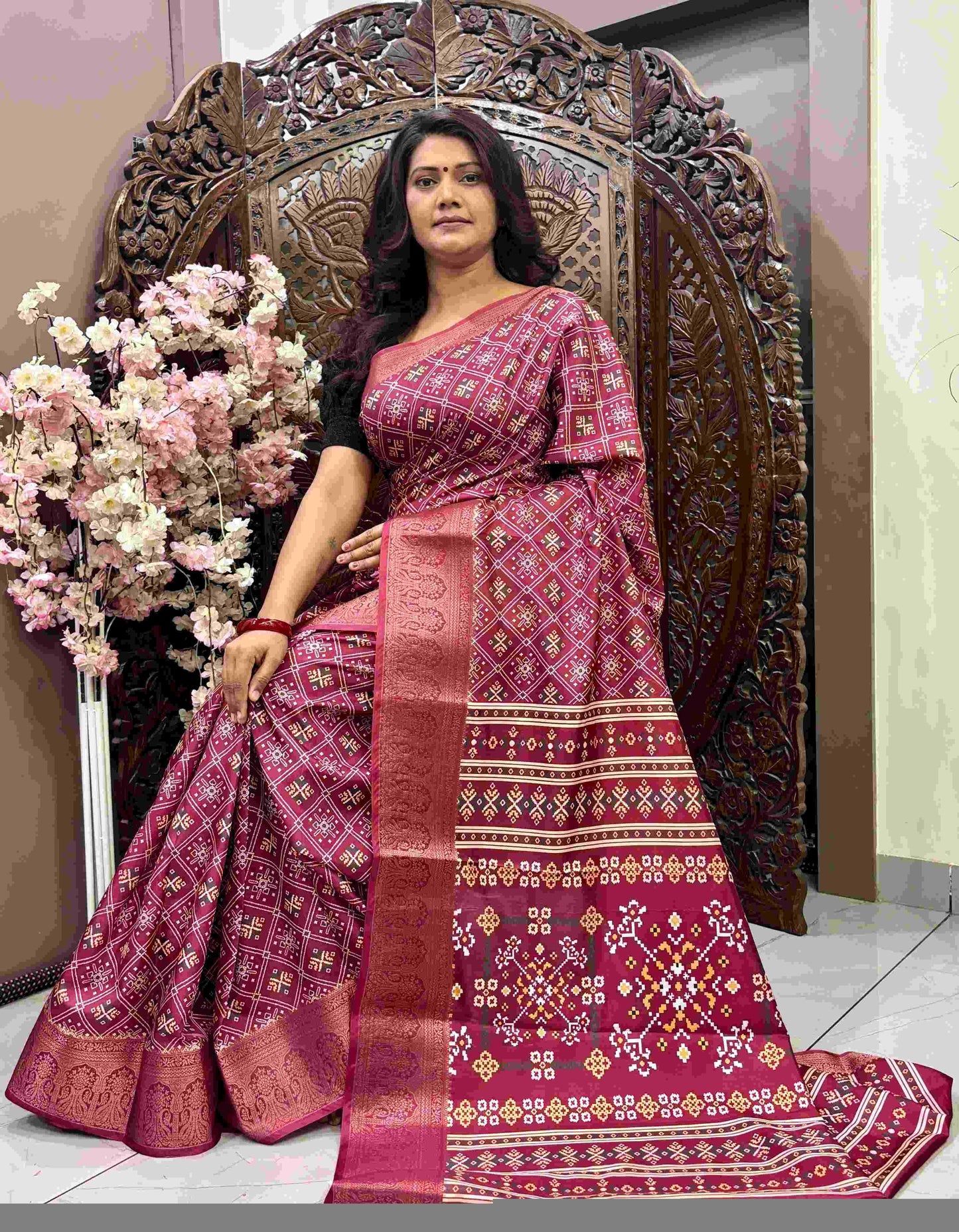 Kanjivaram Silk RIN145 MAHIRA Silk Sarees Wholesale Dola Silk Sarees Kanjeevaram Sarees Printed Silk Saree