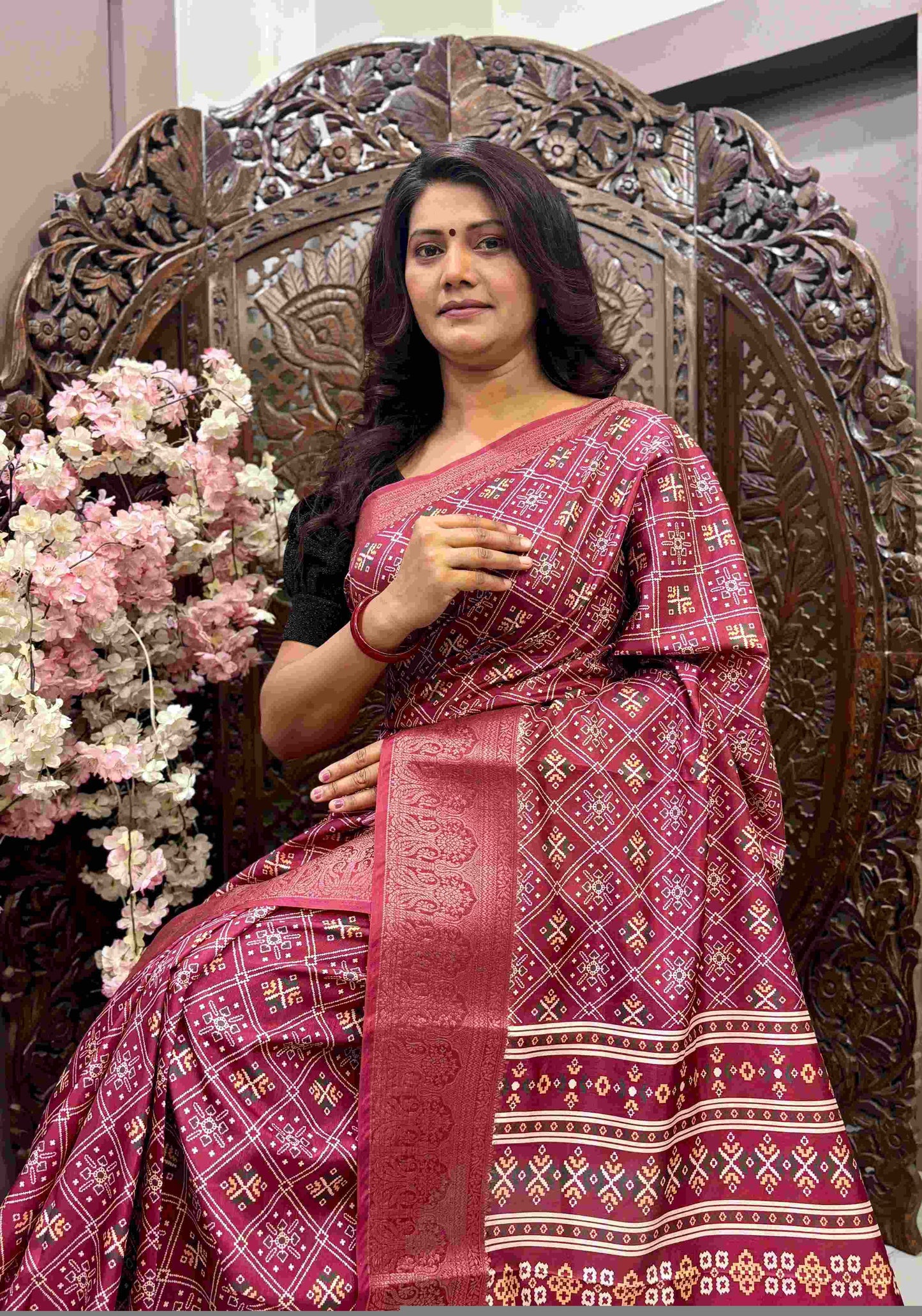 Kanjivaram Silk RIN145 MAHIRA Silk Sarees Wholesale Dola Silk Sarees Kanjeevaram Sarees Printed Silk Saree
