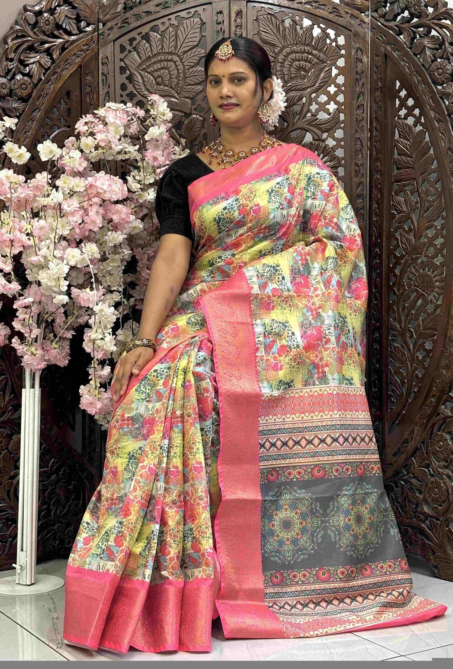 Kanjivaram Silk RIN145 SWARA Silk Sarees Wholesale Dola Silk Sarees Heavy Silk Sarees Kanjeevaram Sarees