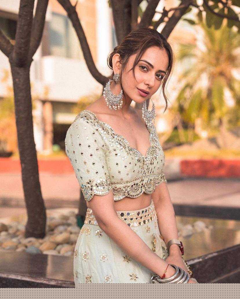 Mulberry RIN213 H5 Lehengas Wedding Collections Bollywood Collections Wholesale Designer Lehenga Wedding Lehenga Rakul Preet