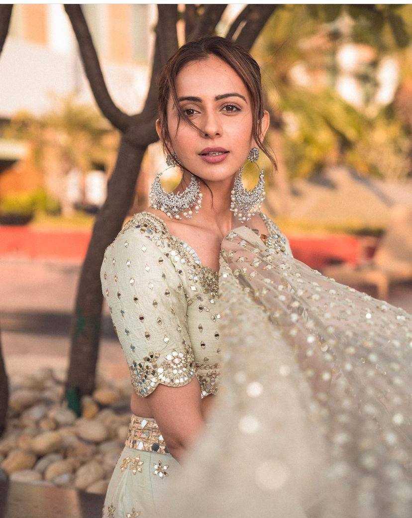 Mulberry RIN213 H5 Lehengas Wedding Collections Bollywood Collections Wholesale Designer Lehenga Wedding Lehenga Rakul Preet