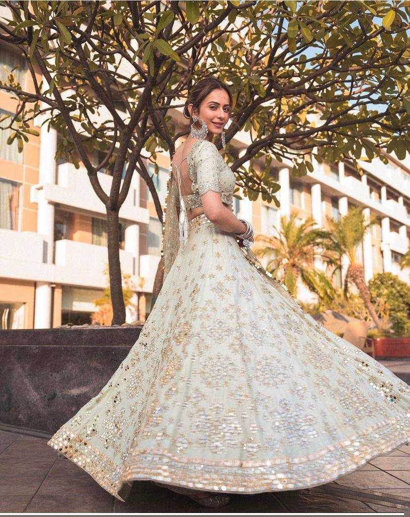 Mulberry RIN213 H5 Lehengas Wedding Collections Bollywood Collections Wholesale Designer Lehenga Wedding Lehenga Rakul Preet