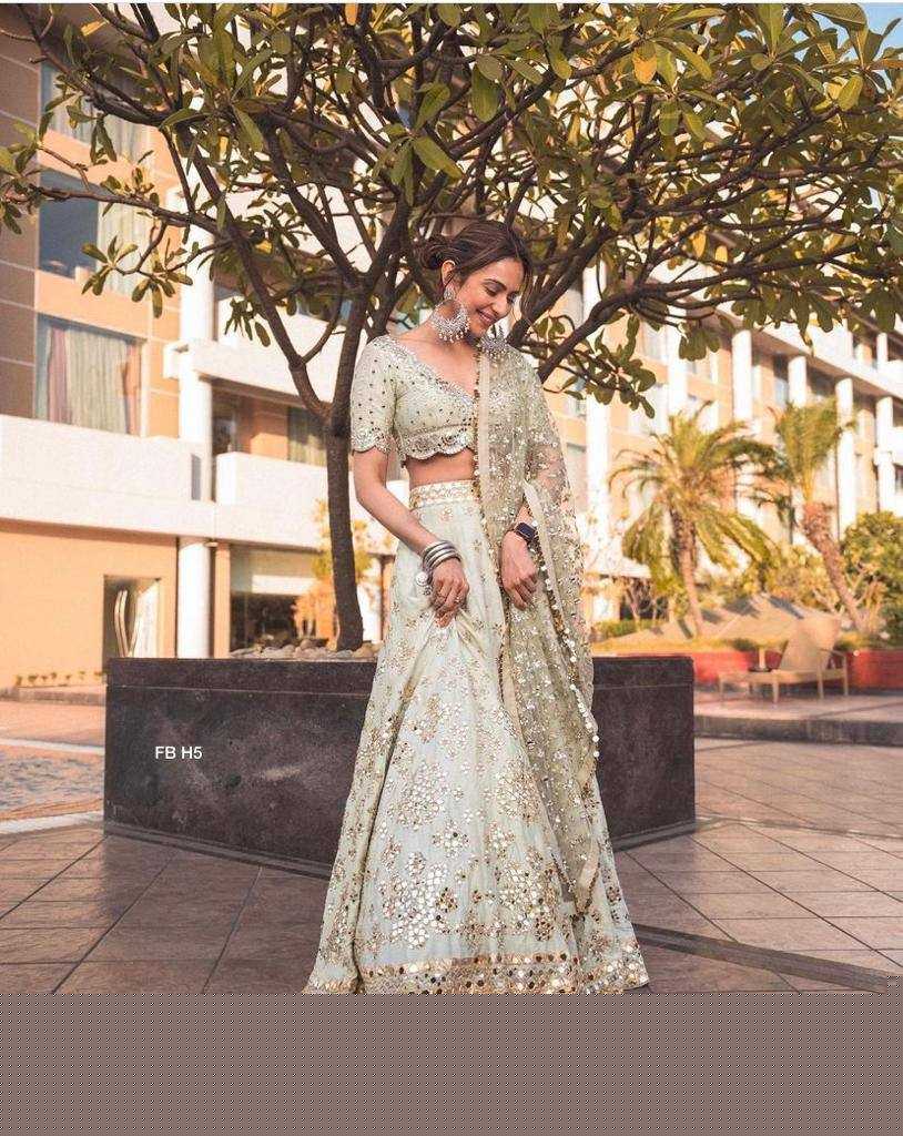 Mulberry RIN213 H5 Lehengas Wedding Collections Bollywood Collections Wholesale Designer Lehenga Wedding Lehenga Rakul Preet