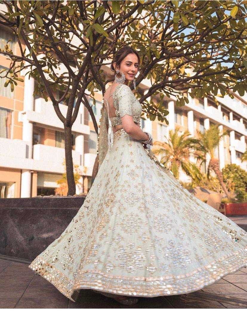 Mulberry RIN213 H5 Lehengas Wedding Collections Bollywood Collections Wholesale Designer Lehenga Wedding Lehenga Rakul Preet