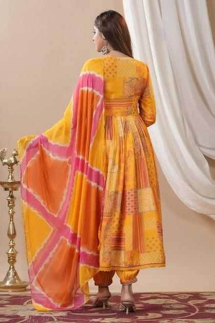 Muslin Silk RIN222 1066 Suits & Dresses Gowns Festive Collections Wholesale Printed Gowns Designer Suits Silk Gowns