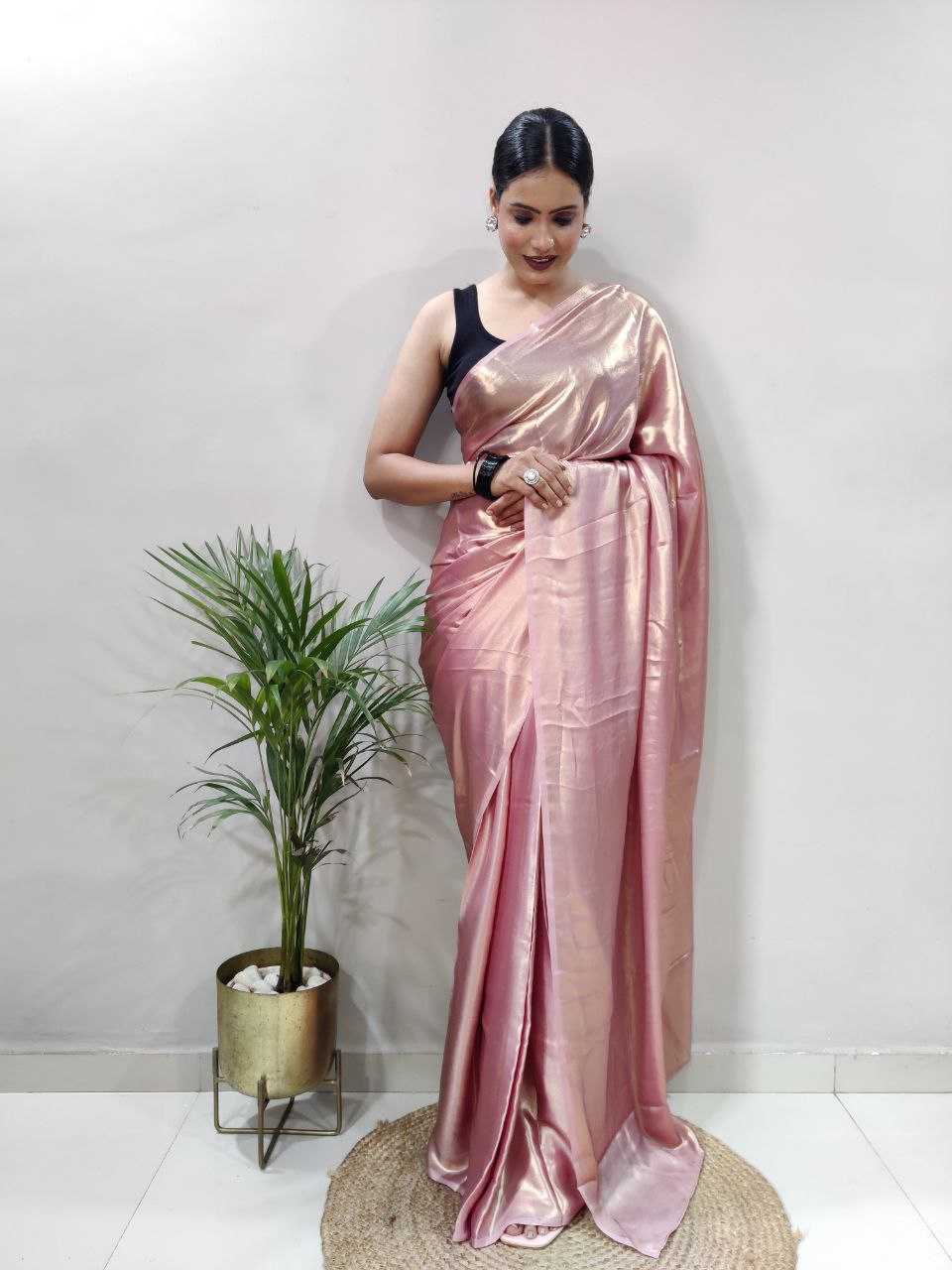 Shimmer silk RIN214 009 Sarees Wholesale Ready To Wear Sarees Silk Sarees