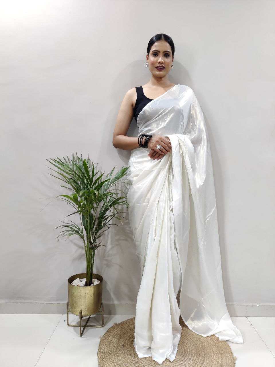 Shimmer silk RIN214 009 Sarees Wholesale Ready To Wear Sarees Silk Sarees