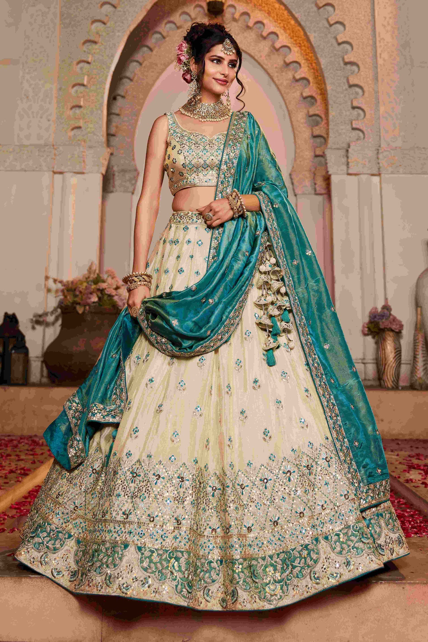 Tissue RIN197 2650 Lehengas Wholesale Designer Lehenga Fancy Lehenga Silk Lehenga