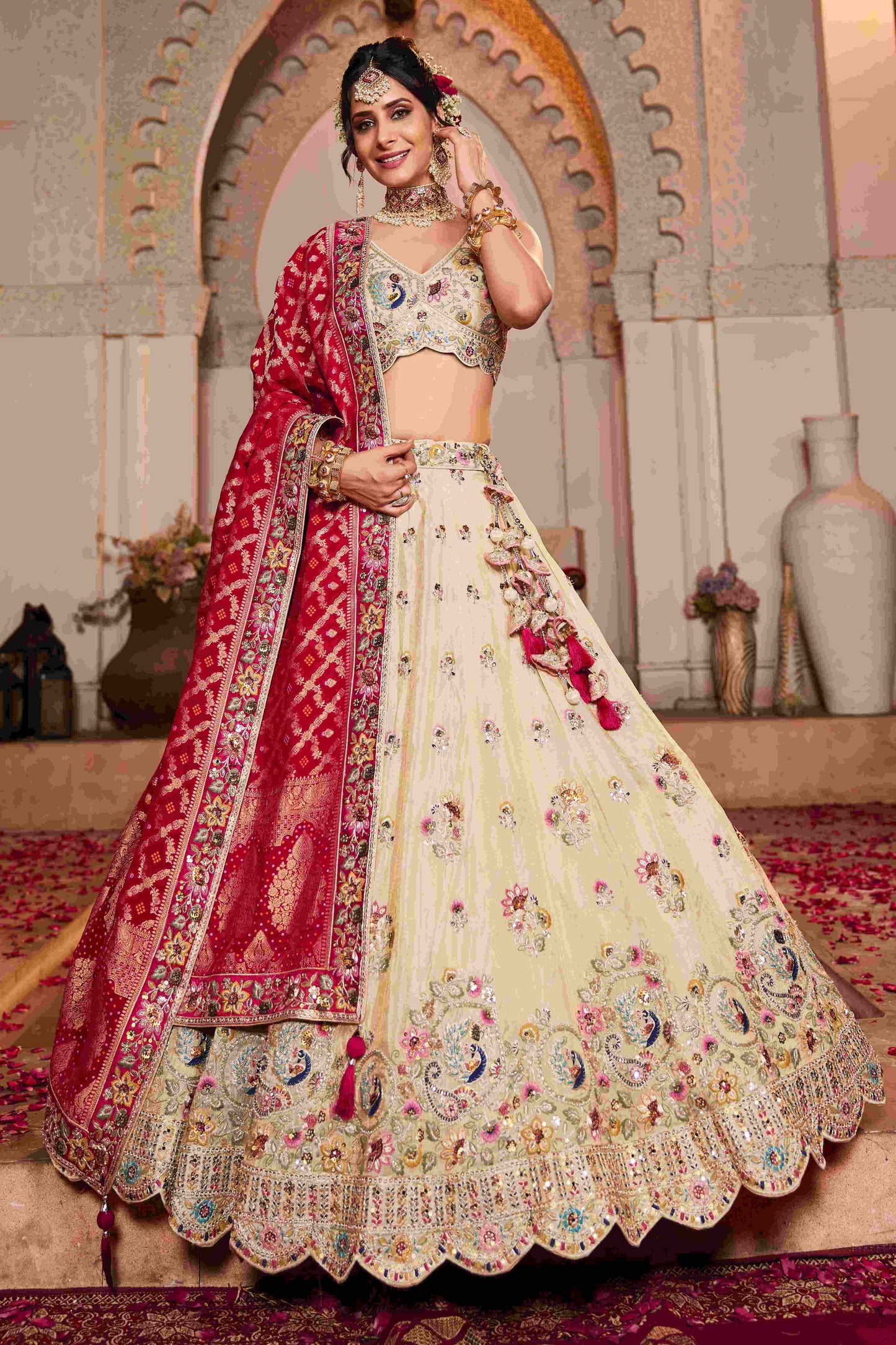 Tissue RIN197 2652 Lehengas Wholesale Designer Lehenga Bridal Lehenga Silk Lehenga