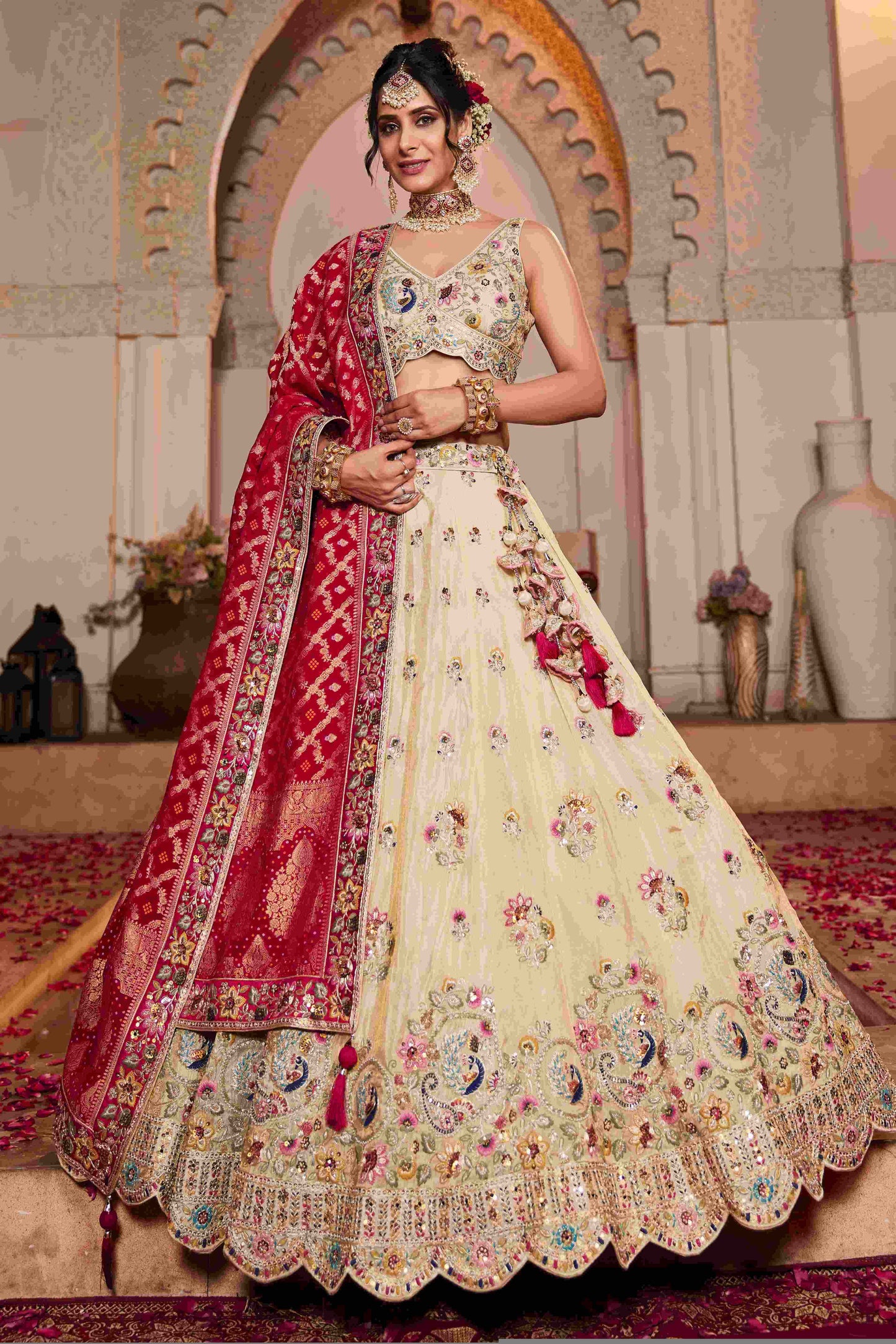 Tissue RIN197 2652 Lehengas Wholesale Designer Lehenga Bridal Lehenga Silk Lehenga
