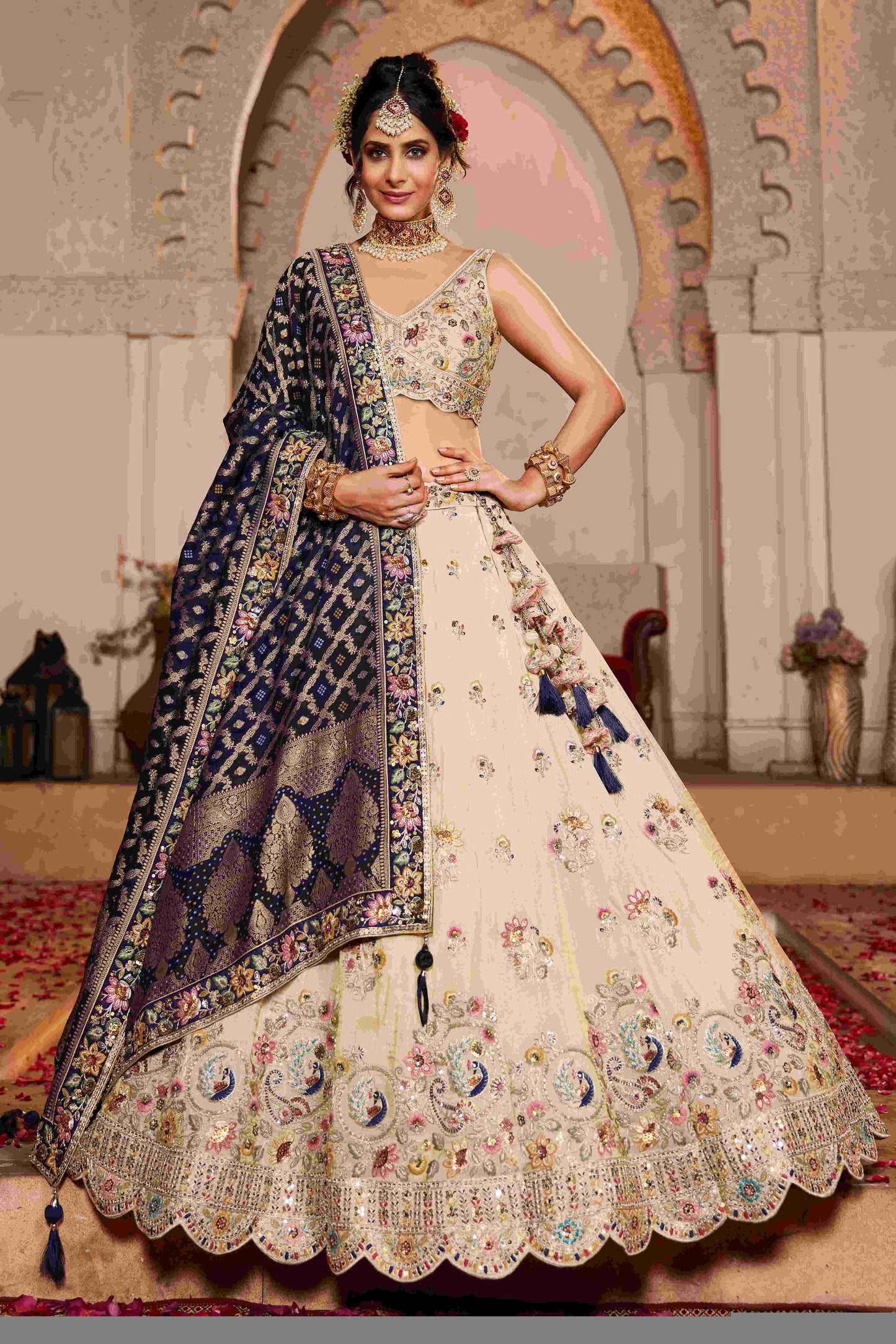 Tissue RIN197 2652 Lehengas Wholesale Designer Lehenga Bridal Lehenga Silk Lehenga