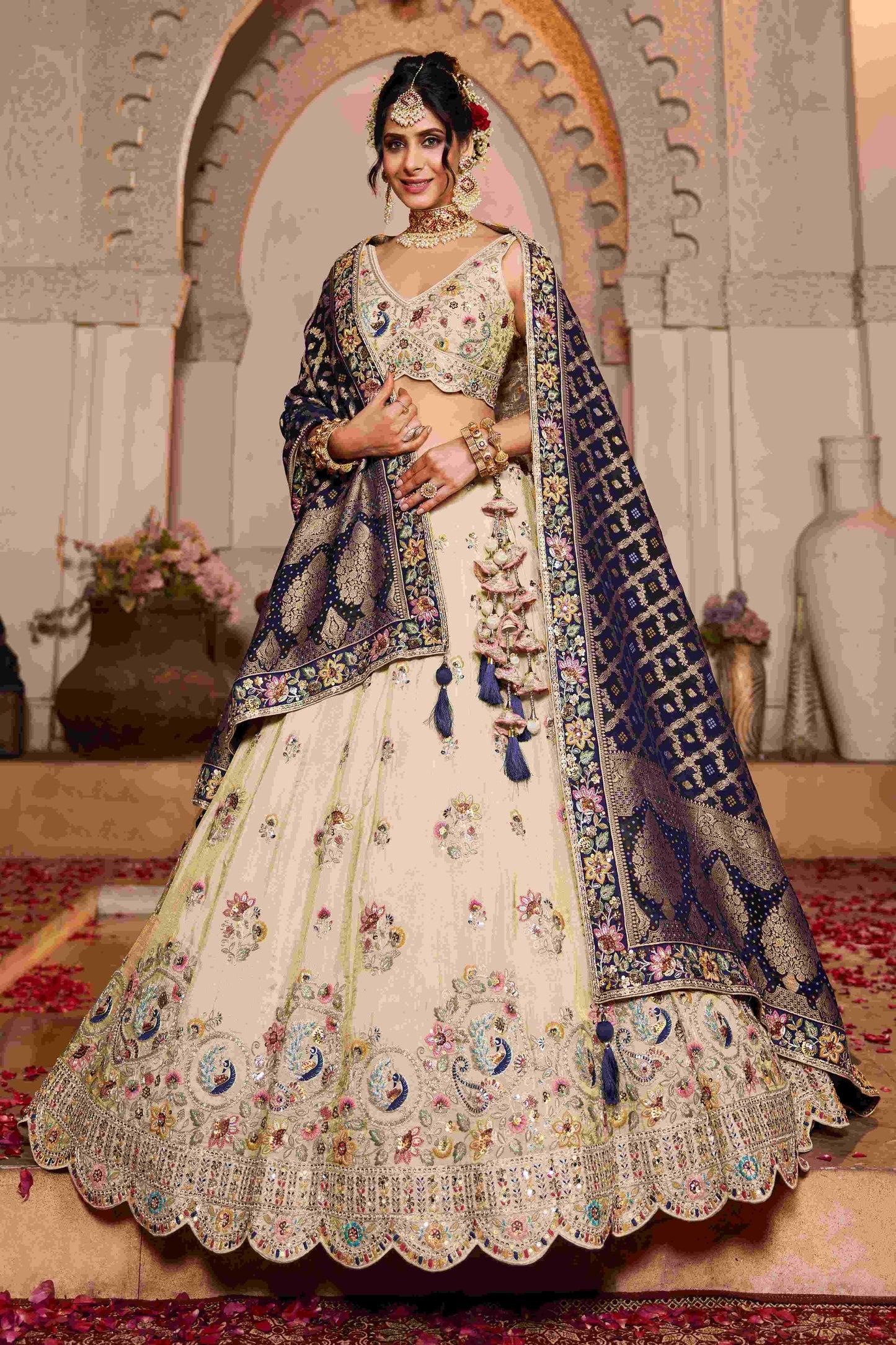 Tissue RIN197 2652 Lehengas Wholesale Designer Lehenga Bridal Lehenga Silk Lehenga