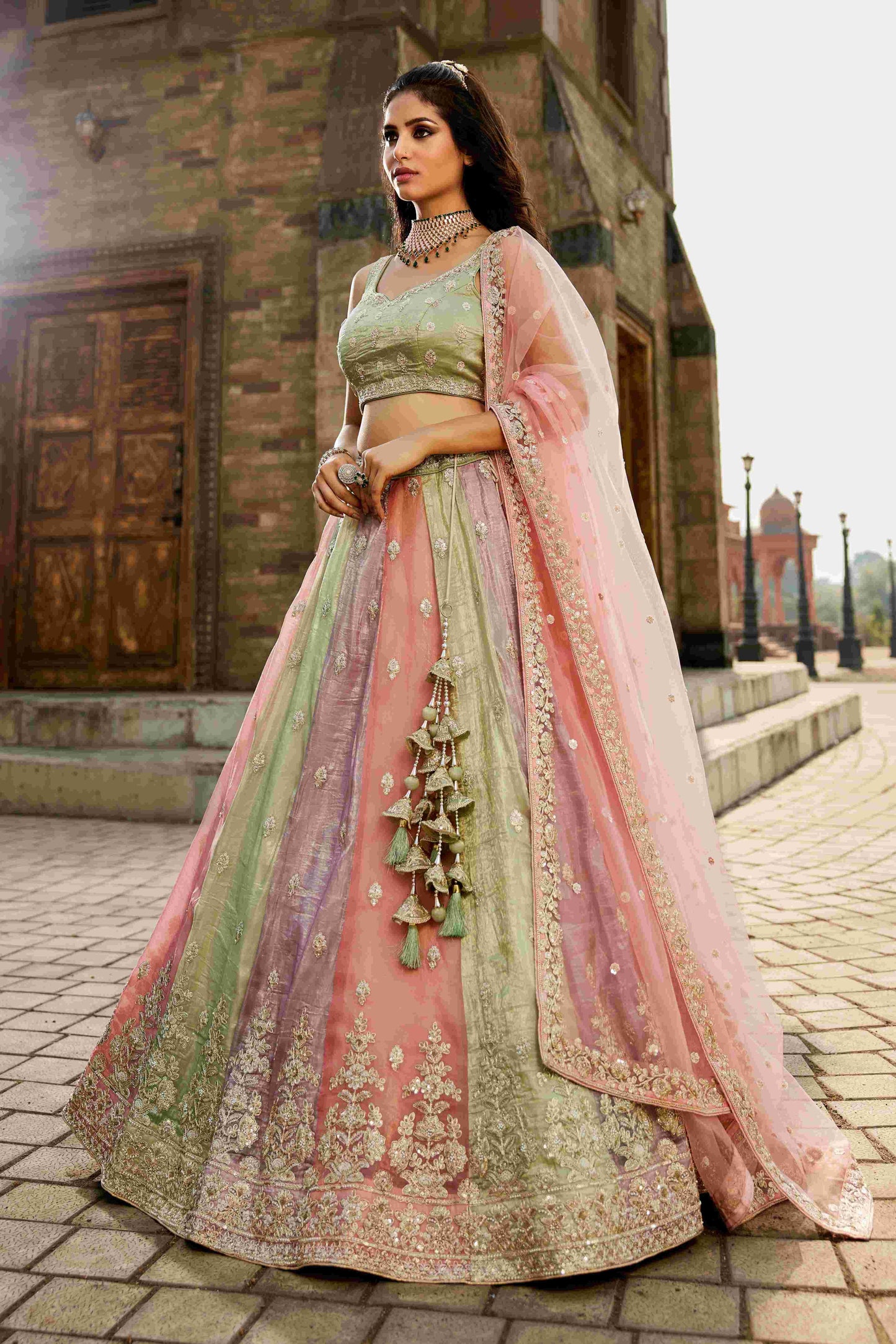 Tissue RIN197 2653 Lehengas Wholesale Designer Lehenga Fancy Lehenga Wedding Lehenga