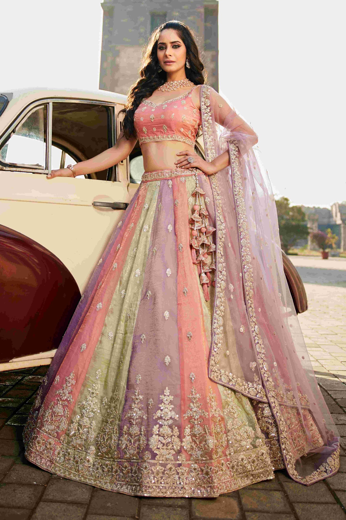 Tissue RIN197 2653 Lehengas Wholesale Designer Lehenga Fancy Lehenga Wedding Lehenga