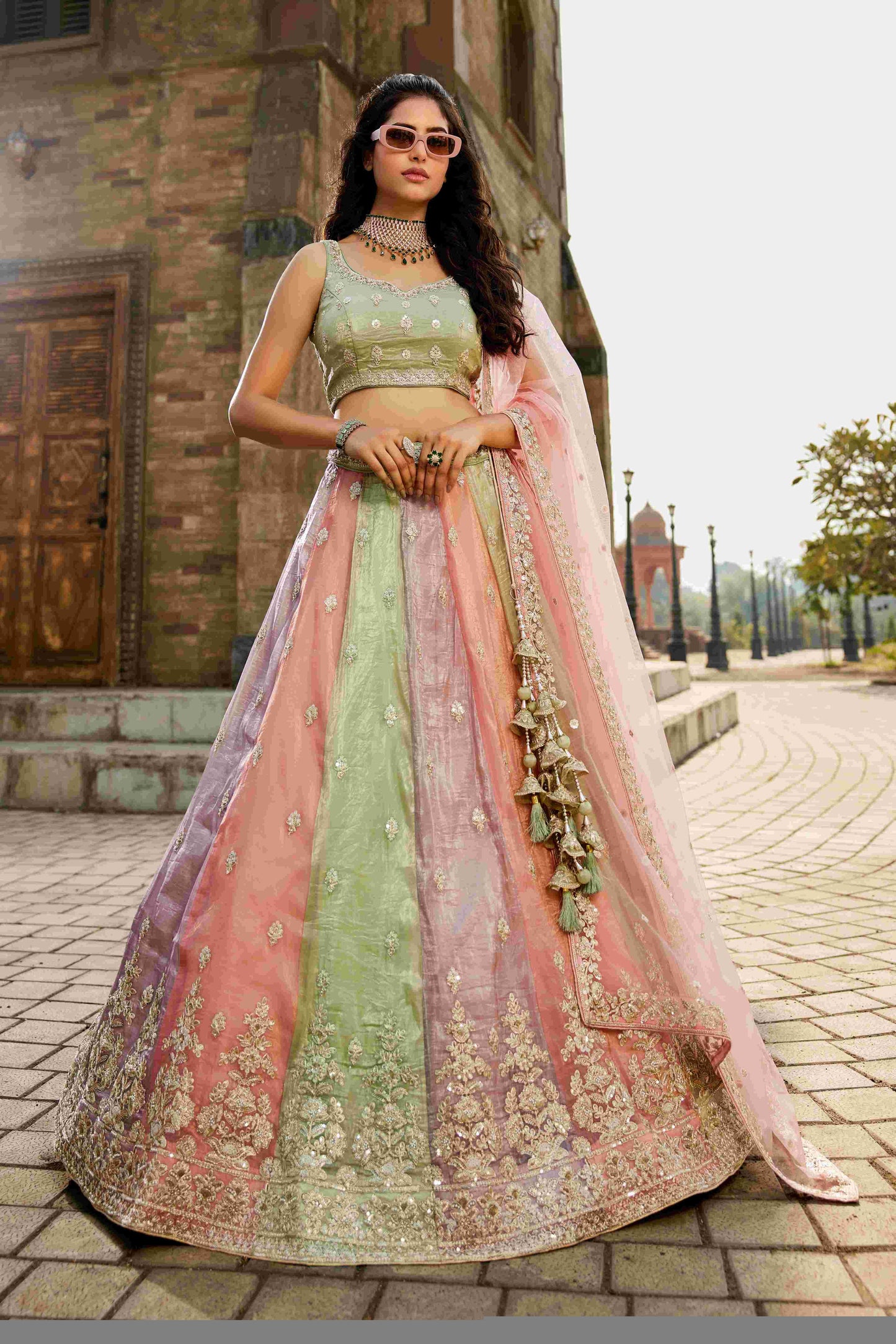 Tissue RIN197 2653 Lehengas Wholesale Designer Lehenga Fancy Lehenga Wedding Lehenga