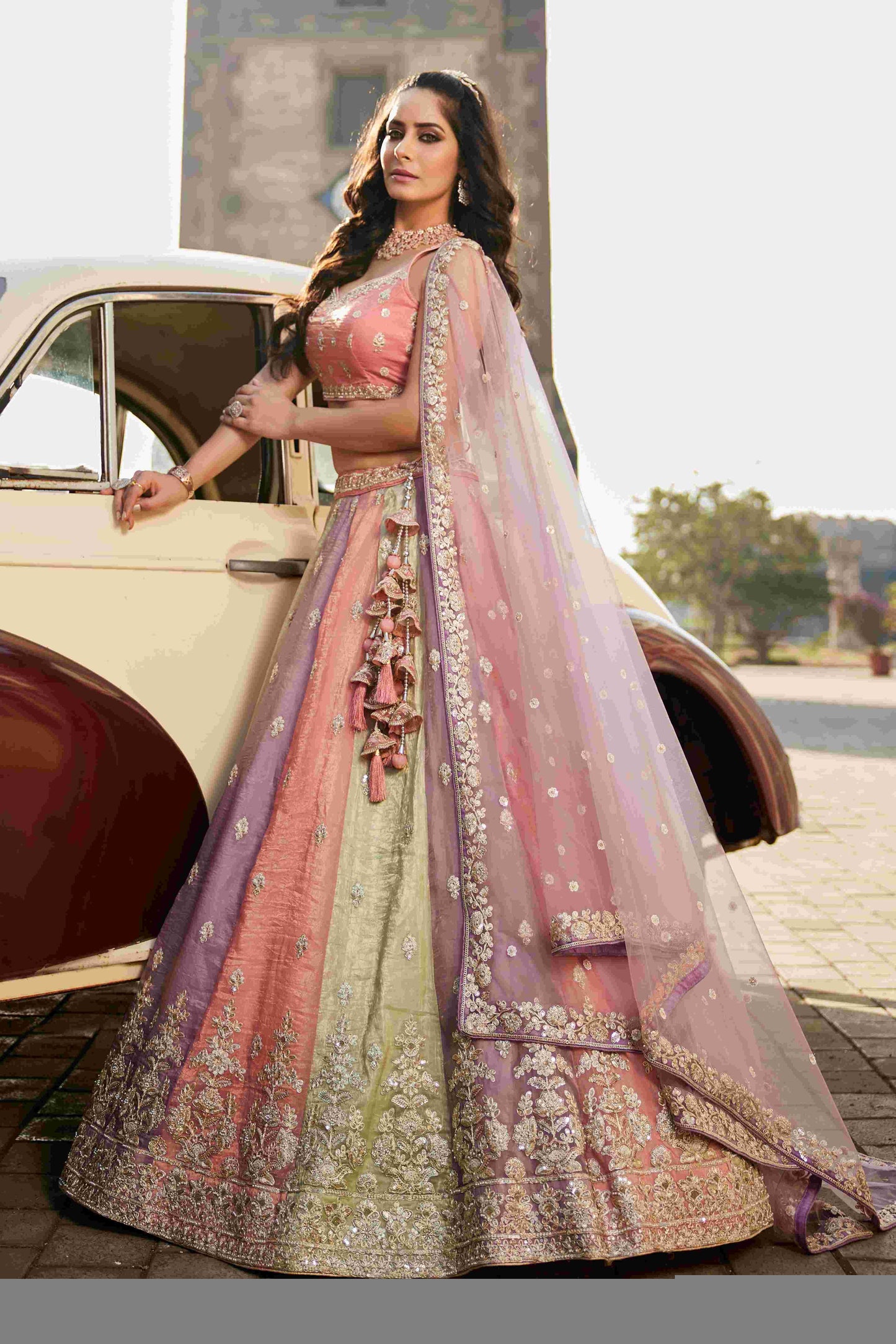 Tissue RIN197 2653 Lehengas Wholesale Designer Lehenga Fancy Lehenga Wedding Lehenga