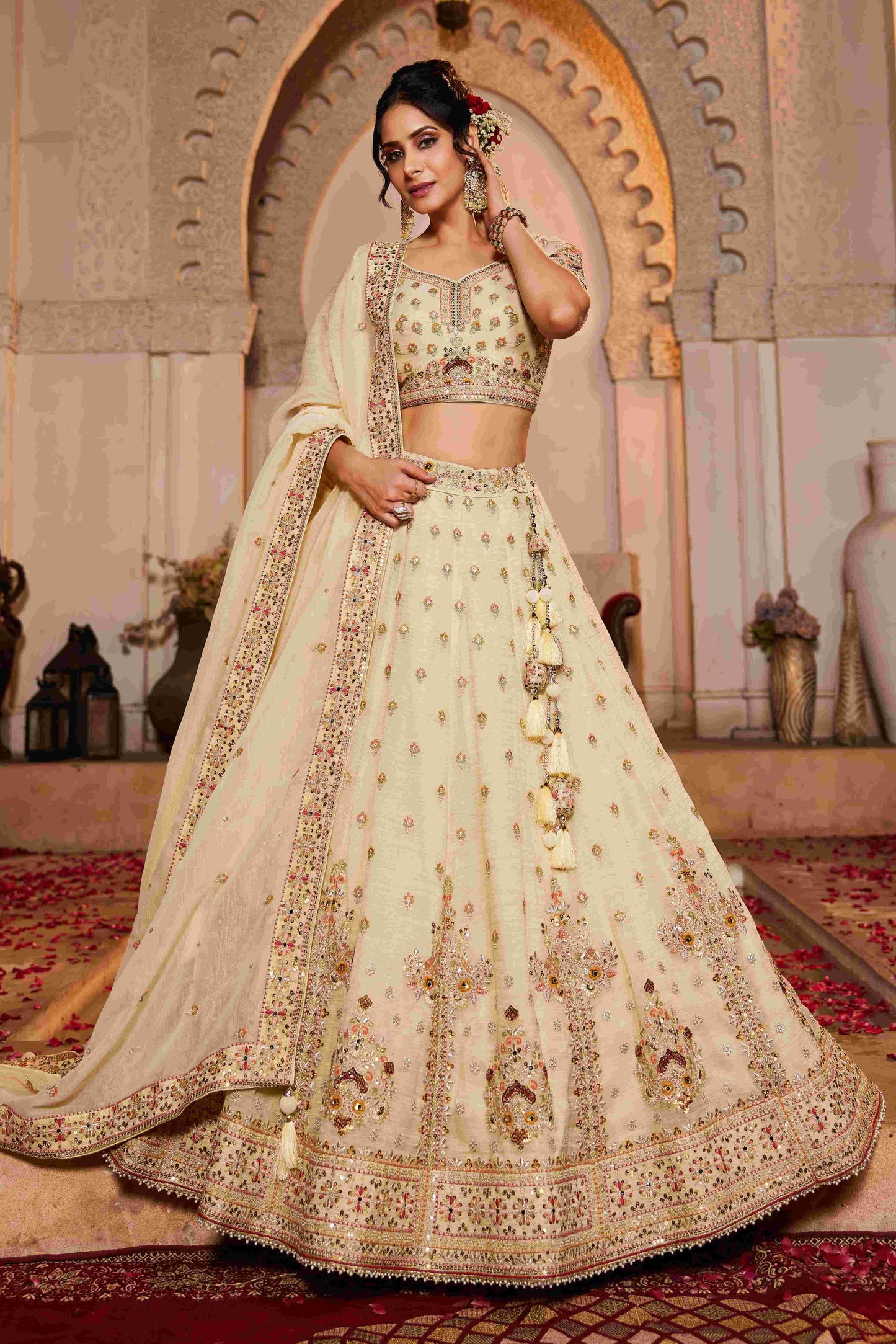 Tissue RIN197 2654 Lehengas Wholesale Designer Lehenga Fancy Lehenga Silk Lehenga