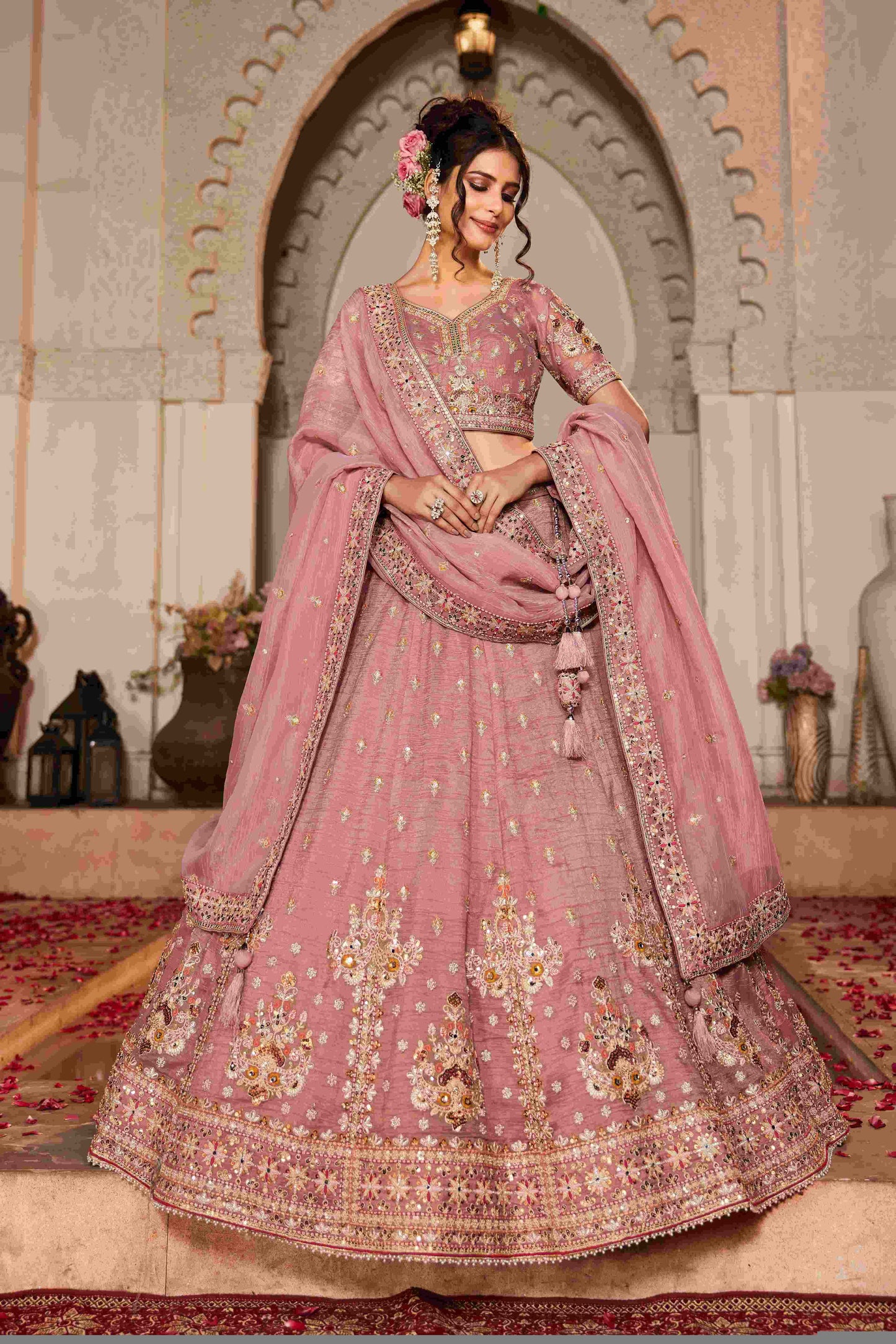 Tissue RIN197 2654 Lehengas Wholesale Designer Lehenga Fancy Lehenga Silk Lehenga