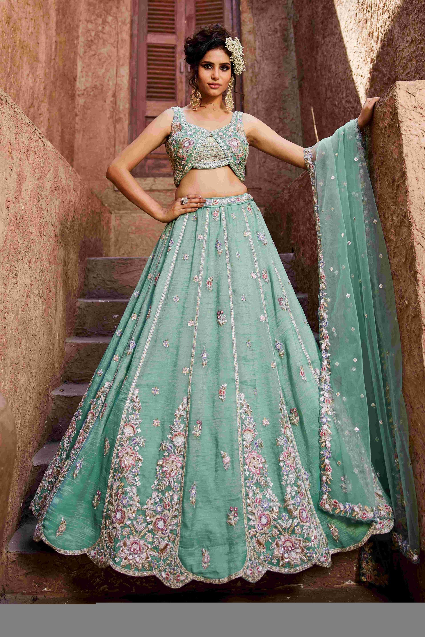 Tissue RIN197 2655 Lehengas Wholesale Designer Lehenga Fancy Lehenga Bridal Lehenga