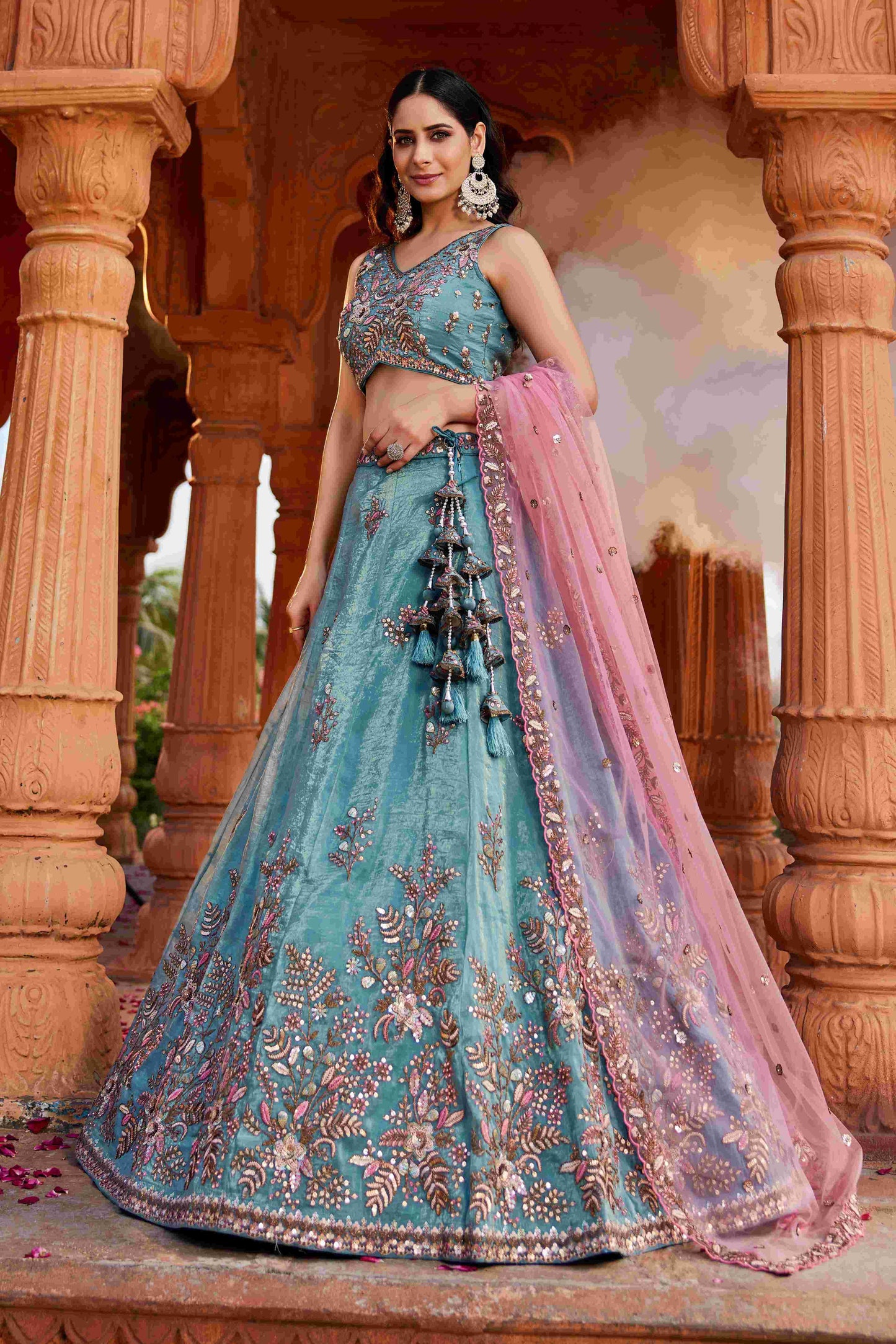 Tissue RIN197 2661 Lehengas Wholesale Designer Lehenga Fancy Lehenga Wedding Lehenga