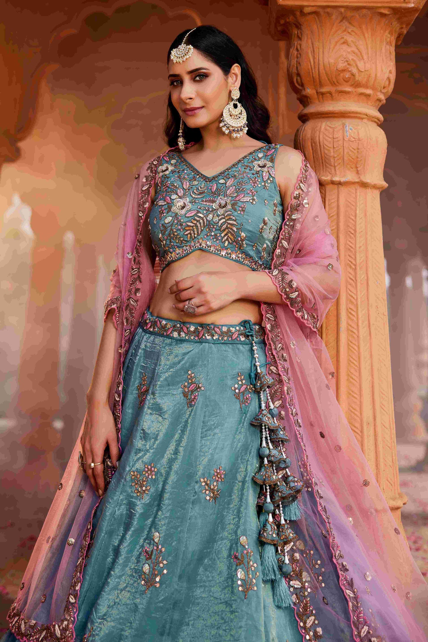 Tissue RIN197 2661 Lehengas Wholesale Designer Lehenga Fancy Lehenga Wedding Lehenga