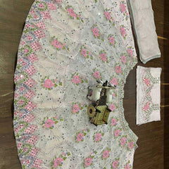 Organza Silk RIN108 1593 Lehengas Wholesale Fancy Lehenga Bridal Lehenga Embroidered Lehenga Sequins Lehenga