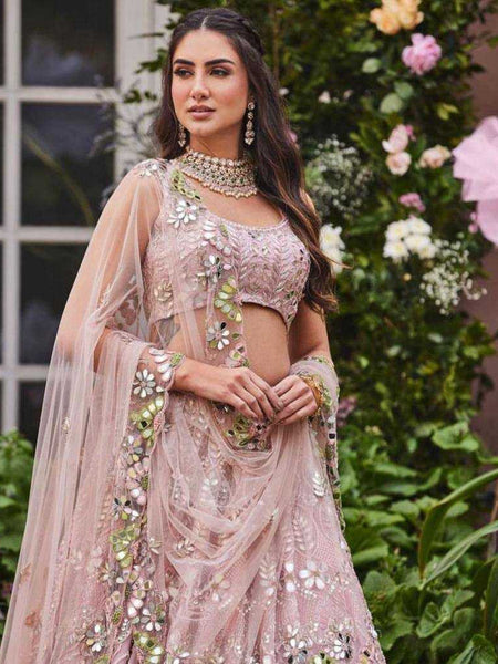 Faux Georgette RIN108 1559 Lehengas Wholesale Fancy Lehenga Bridal Lehenga Embroidered Lehenga Sequins Lehenga Lehenga With Cancan