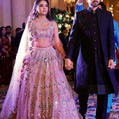 Faux Georgette RIN108 1559 Lehengas Wholesale Fancy Lehenga Bridal Lehenga Embroidered Lehenga Sequins Lehenga Lehenga With Cancan