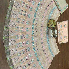 Faux Georgette RIN108 1559 Lehengas Wholesale Fancy Lehenga Bridal Lehenga Embroidered Lehenga Sequins Lehenga Lehenga With Cancan