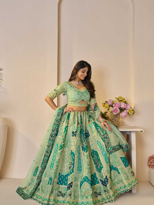 Banana Silk RIN197 4430 Lehengas Wholesale Designer Lehenga Fancy Lehenga Bridal Lehenga