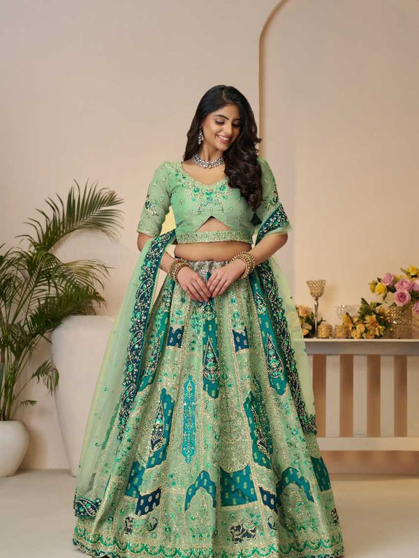Banana Silk RIN197 4430 Lehengas Wholesale Designer Lehenga Fancy Lehenga Bridal Lehenga