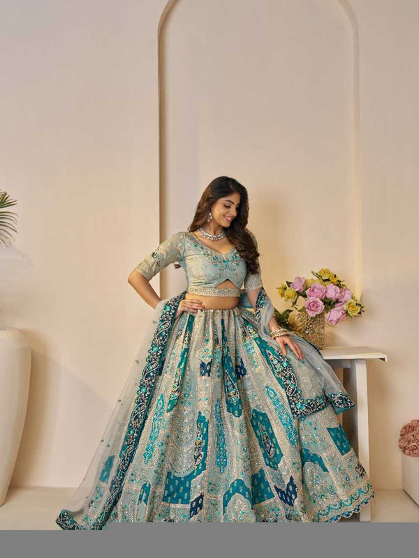 Banana Silk RIN197 4430 Lehengas Wholesale Designer Lehenga Fancy Lehenga Bridal Lehenga