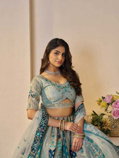 Banana Silk RIN197 4430 Lehengas Wholesale Designer Lehenga Fancy Lehenga Bridal Lehenga