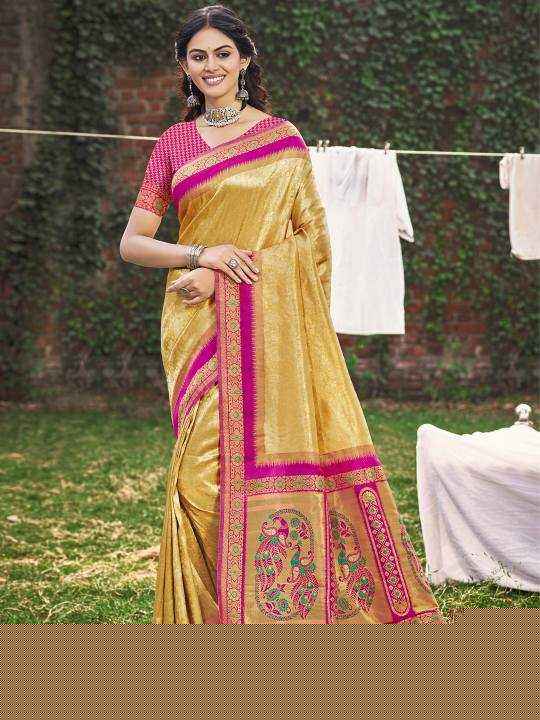 Banarasi Soft Silk RIN197 1200 JARDOSHI SILK Sarees Wedding Collections Wholesale Fancy Sarees Engagement Outfits